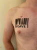 Mister B Temporary Tattoo SLAVE 