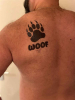 Mister B Temporary Tattoo WOOF 