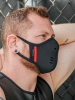 Mister S Neopren Face Mask schwarz-rot 