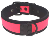 Mister S Neopren Puppy Halsband - pink/schwarz 