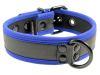 Mister S Neopren Puppy Halsband - schwarz/blau 