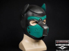 Mister S Neopren Puppy-Maske - schwarz/hunter green 