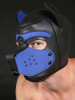 Mister S Neopren Puppy-Maske - schwarz/royal 