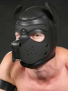 Mister S Neopren Puppy-Maske - schwarz/schwarz 