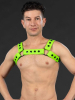 Mister S Silikon Brust Harness lime 