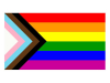 Regenbogen Progress Flagge 90x150cm 