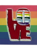 Gay Pride Regenbogen Anstecker Pin LOVE 
