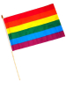 Gay Pride Regenbogen Flagge 30x45cm 