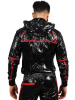 Riegillio Shiny Nylon Tracksuit Jacket - schwarz-rot 