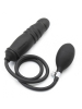 RUDE RIDER Silikon Dildo-Plug aufblasbar schwarz 