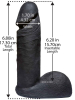 VAC-U-LOCK 6 inch UR3 Dildo - schwarz 