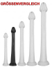 Whale Penis Soft Anal Dildo 40cm - Medium schwarz 