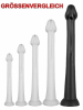 Whale Penis Soft Anal Dildo 55cm - XXLarge schwarz 