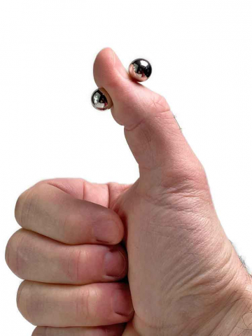 4 Magnetkugeln 10mm für Brustwarzen  2