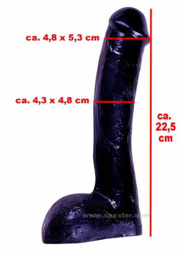 Dildo Modell CUT - schwarz  2