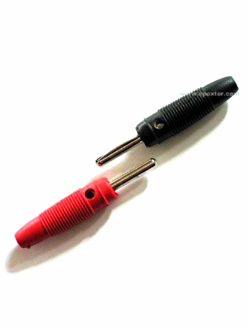 Reizstrom Adapter #8 - 4mm Stift und 4mm Buchse  2