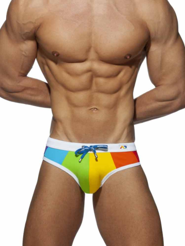 ADDICTED Rainbow SwimBrief Badehose  2