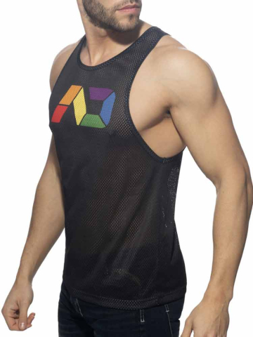 ADDICTED Rainbow Tank Top - schwarz  2