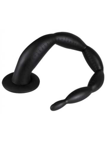 Analbeads Scale Long Dildo MEDIUM schwarz  2