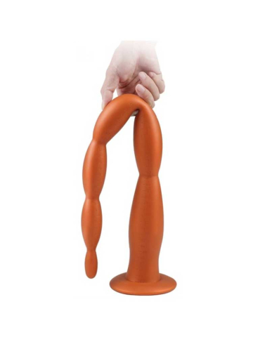 Analbeads Scale Long Dildo MEDIUM kupfer  2