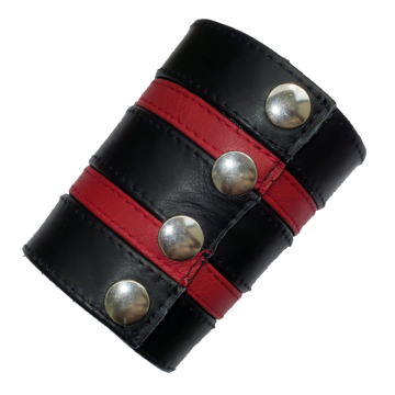 Armband SPEXTER DELUXE mit 2 roten Streifen  2