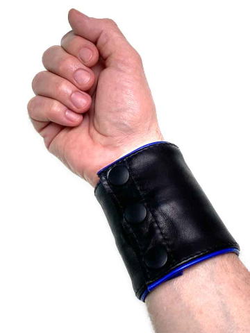 Arm-Geldbeutel, 2 schmale Streifen BLAU  2