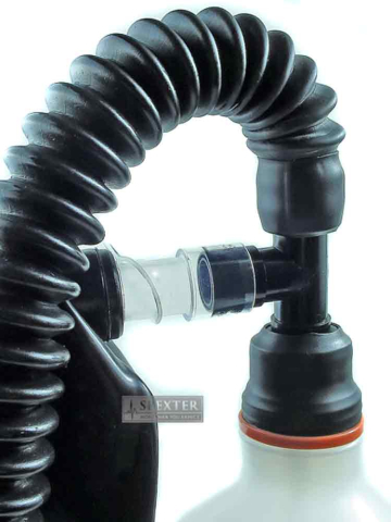 Aroma-Inhalator-Flasche mit Schlauch + Atembeutel  2