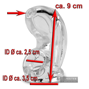 COCK LOCK Cage by OXBALLS transparent  2