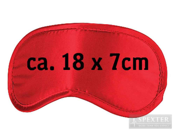 Augenbinde Schlafmaske - einfach, rot  2