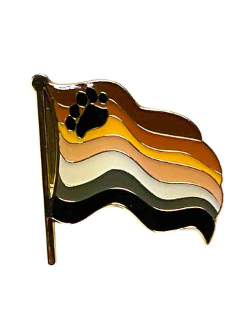 Bear Pride Flaggen-Anstecker Pin  2