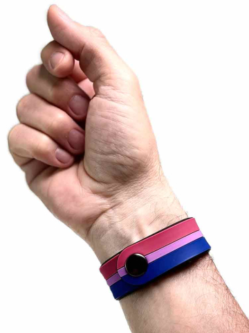 Bisexuell Flagge Armband aus Silikon  2