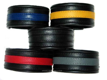 Bizeps-Band, Oberarmband mit Mittelstreifen GRAU  2