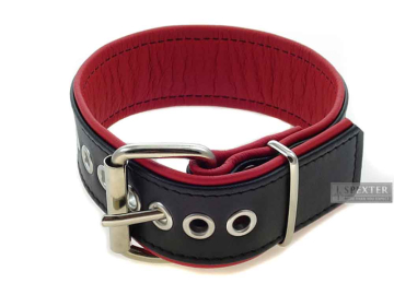 Bizeps-Band Oberarmband mit Schließe - rote Paspel  2