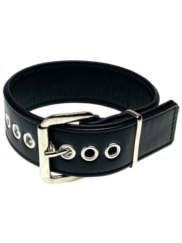 Bizeps-Band Oberarmband mit Schließe - schwarze Paspel  2