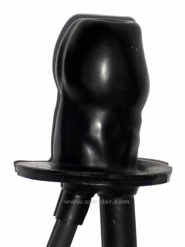 Blow-up Gummiknebel PENIS mit Schlauch - aufblasbar  2