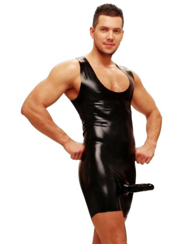 Gummi-Body, mit Kondom  2