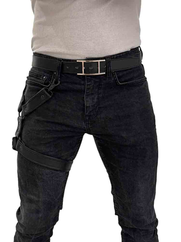 BRUTUS Leg Harness schwarz-schwarz  2