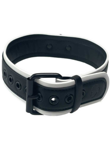BRUTUS Puppy Hunde-Halsband schwarz-weiss  2