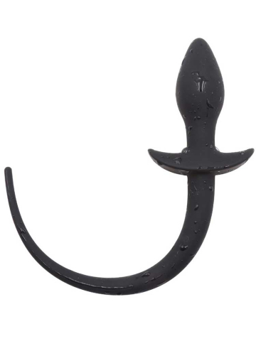Butt-Plug DOGTAIL Silikon schwarz  2