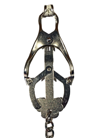 CLOVER CLAMPS Brustwarzenklemmen mit Kette SILBER  2