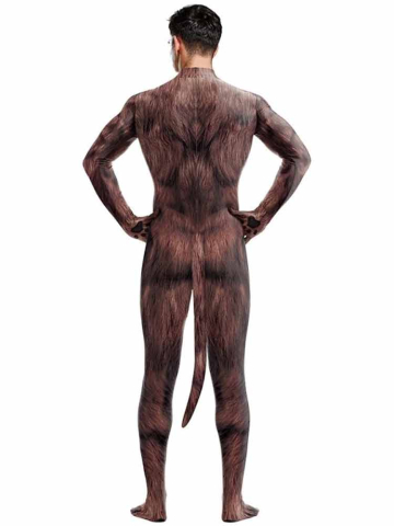 Animal Cosplay WERWOLF Overall braun  2
