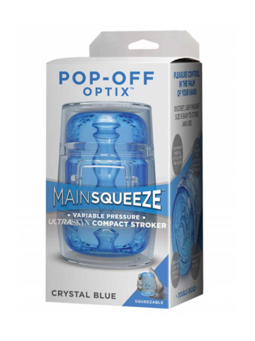 MAINSQUEEZE POP-OFF Stroker Crystal Blue  2