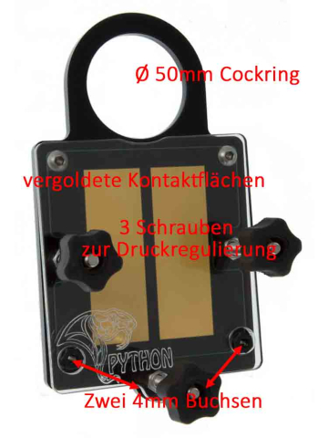 E-Stim PYTHON Reizstrom Hodenpresse  2