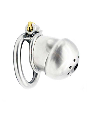 Edelstahl Keuschheitskäfig PIPE SHORT  2