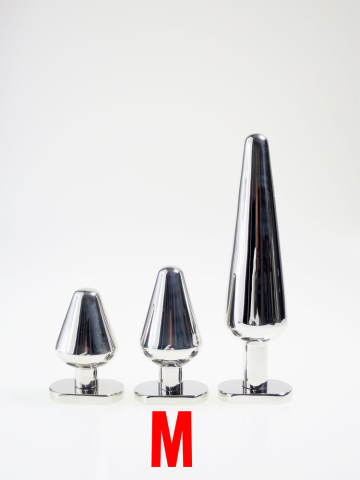 Edelstahlplug 76 x 38mm - medium  2