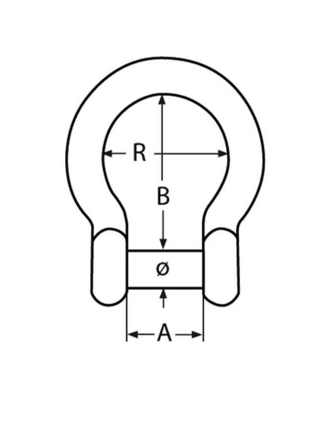 Edelstahl Schäkel Innensechskant 5mm  2