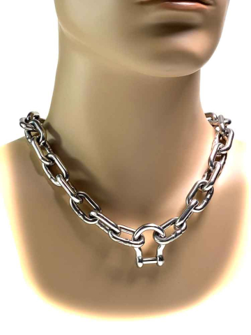 Edelstahlkette 5mm - 5mm-Schäkel-Verschluss  2