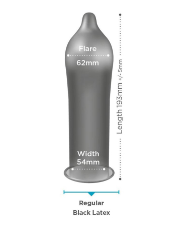EXS schwarze Kondome 10 Stück  2