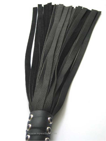 Flogger 24 Riemen 55cm Rind SCHWARZ  2