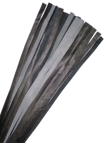 Flogger 30 Riemen 76cm Rind SCHWARZ-GRAU  2
